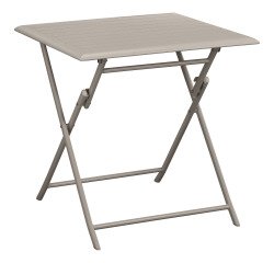 Table d'extérieur Antibes, pliante, carrée L 75 cm