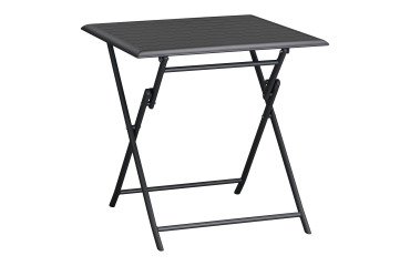 Antibes Folding Aluminum Outdoor Table, Square L 75 cm