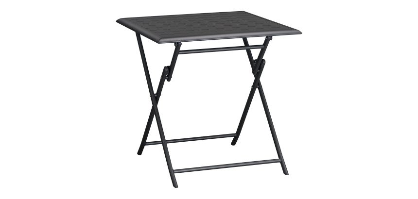 Antibes Folding Aluminum Outdoor Table, Square L 75 cm