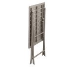 Table d'extérieur Antibes gris perle, pliante, carrée L 75 cm
