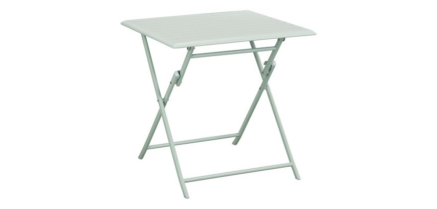 Table d'extérieur en aluminium Antibes, pliante, carrée L 75 cm