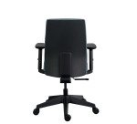 Chaise de bureau MOOV' tissu, dossier avec soutien lombaire, accoudoirs, mécanisme synchrone avec réglage profondeur d'assise