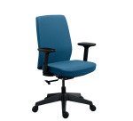 MOOV' office chair fabric, backrest with lumbar support, armrests, synchronous mechanism with seat depth adjustment