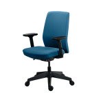 MOOV' office chair fabric, backrest with lumbar support, armrests, synchronous mechanism with seat depth adjustment