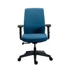 MOOV' office chair fabric, backrest with lumbar support, armrests, synchronous mechanism with seat depth adjustment