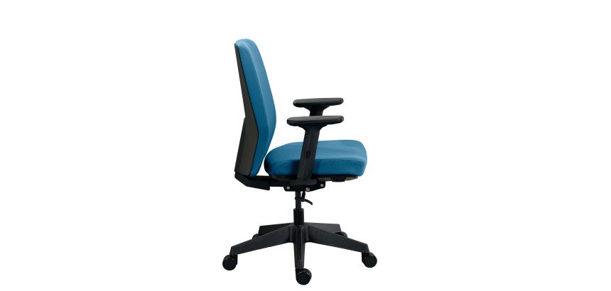 MOOV' office chair fabric, backrest with lumbar support, armrests, synchronous mechanism with seat depth adjustment