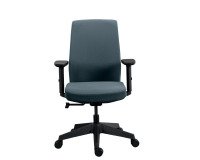 MOOV' office chair fabric, backrest with lumbar support, armrests, synchronous mechanism with seat depth adjustment
