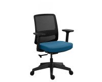 Office chair MOOV', fabric and mesh, backrest with lumbar support, armrests, synchronous mechanism with seat depth adjustment