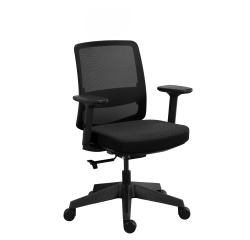 Office chair MOOV', fabric and mesh, backrest with lumbar support, armrests, synchronous mechanism with seat depth adjustment