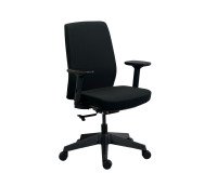 MOOV' Bürostuhl Stoff, Rückenlehne mit Lendenwirbelstütze, Armlehnen, synchroner Mechanismus mit Sitztiefenverstellung