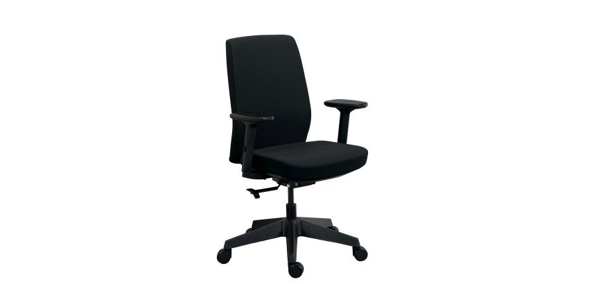 MOOV' office chair fabric, backrest with lumbar support, armrests, synchronous mechanism with seat depth adjustment