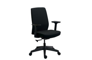 MOOV' office chair fabric, backrest with lumbar support, armrests, synchronous mechanism with seat depth adjustment