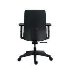 Chaise de bureau MOOV' tissu, dossier avec soutien lombaire, accoudoirs, mécanisme synchrone avec réglage profondeur d'assise