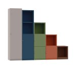 Armadio Ufficio Monoblocco Senso anta intera 2 riapini l 45 x p 45 x h 140 cm