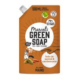 Gel lavant mains Marcel’s Green Soap bois de santal & cardamome - Recharge de 500 ml