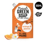 Gel lavant mains Marcel’s Green Soap orange & jasmin - Recharge de 500 ml