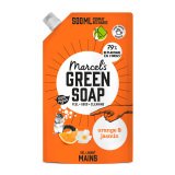Gel lavant mains Marcel’s Green Soap orange & jasmin - Recharge de 500 ml