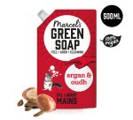 Gel lavant mains Marcel’s Green Soap argan & oudh - Recharge de 500 ml
