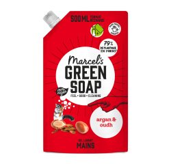 Gel lavant mains Marcel’s Green Soap argan & oudh - Recharge de 500 ml