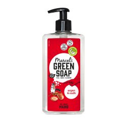 Gel lavant mains Marcel’s Green Soap argan & oudh - flacon pompe 500 ml