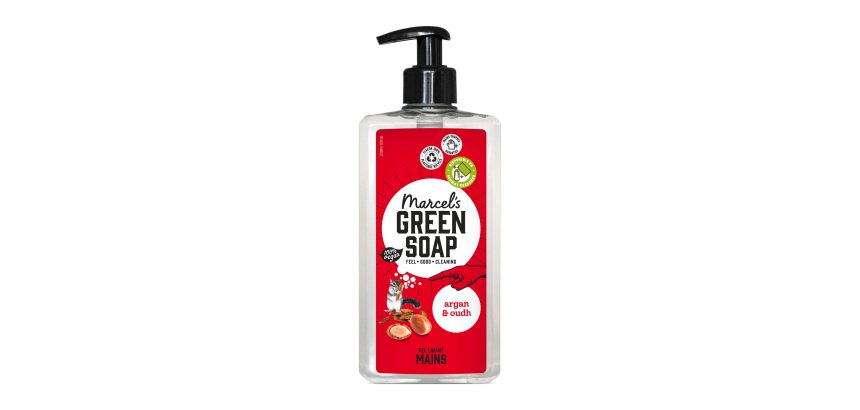 Gel lavant mains Marcel’s Green Soap argan & oudh - flacon pompe 500 ml