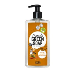 Gel lavant mains Marcel’s Green Soap bois de santal & cardamome - flacon pompe 500 ml