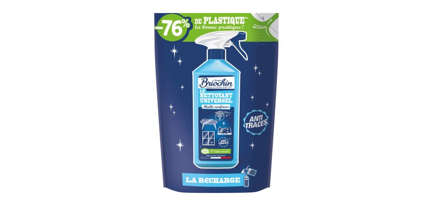 Nettoyant universel Briochin multi-surfaces anti-traces - Recharge de 750 ml