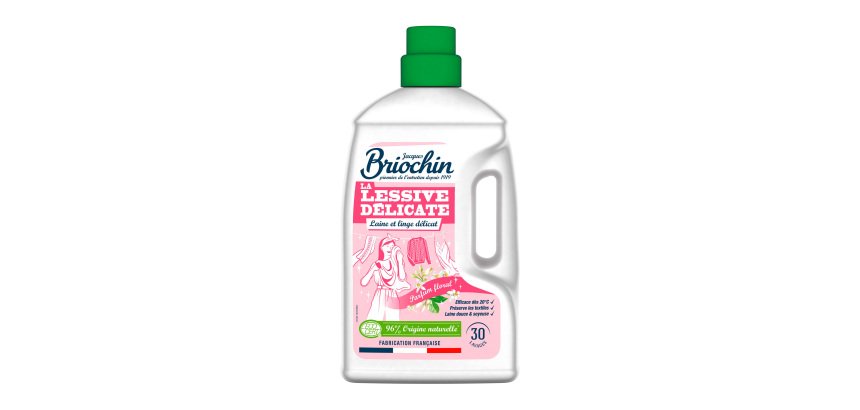 Lessive délicate Briochin laine et linge délicat parfum floral - 30 lavages