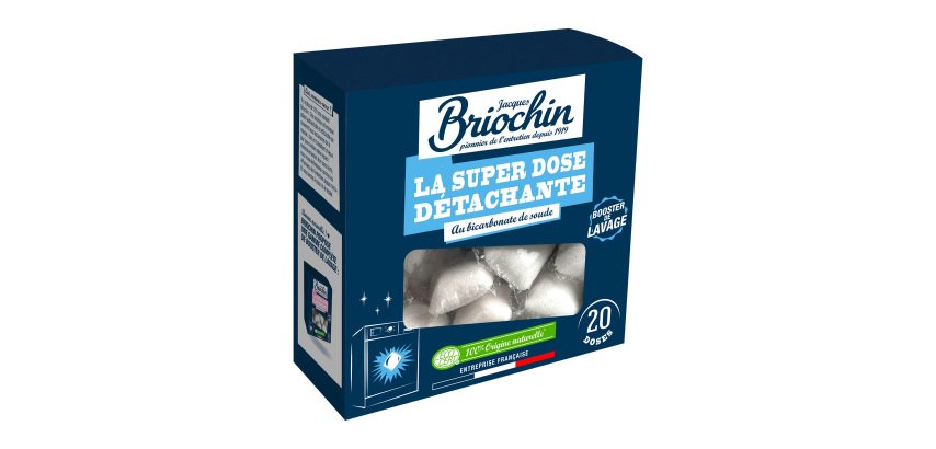 Doses détachantes Briochin au bicarbonate de soude - boîte de 20 doses