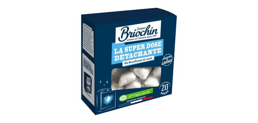 Doses détachantes Briochin au bicarbonate de soude - boîte de 20 doses