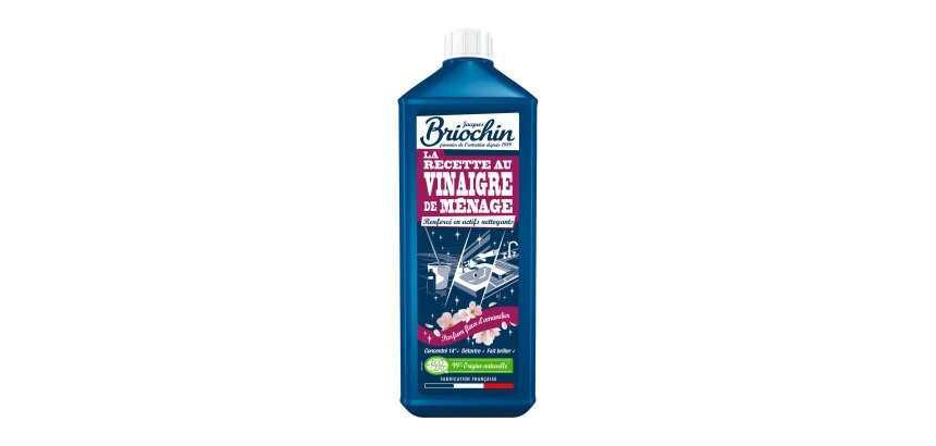 Vinaigre de ménage concentré 14° parfum fleur d’amandier Briochin - Flacon de 1 L
