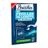 Feuilles de lessive Briochin au bicarbonate brise végétale - paquet de 20 feuilles