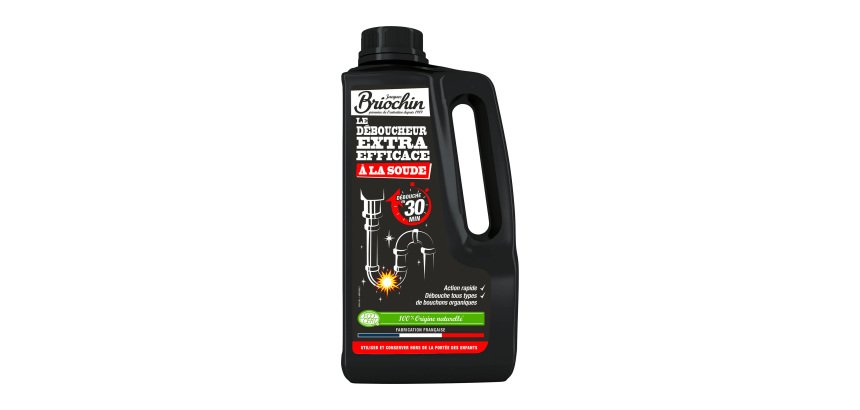 Déboucheur Briochin extra efficace à la soude - Flacon de 900 ml