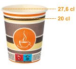 Starpak "To Go" Cardboard Cups - 20/27.6 cl - Pack of 50