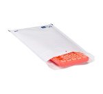 Pochette matelassée mousse kraft blanc 150 x 215 mm - Carton de 100