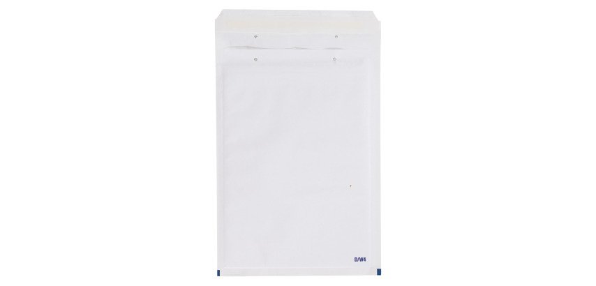 Pochette matelassée mousse kraft blanc 180 x 265 mm - Carton de 100