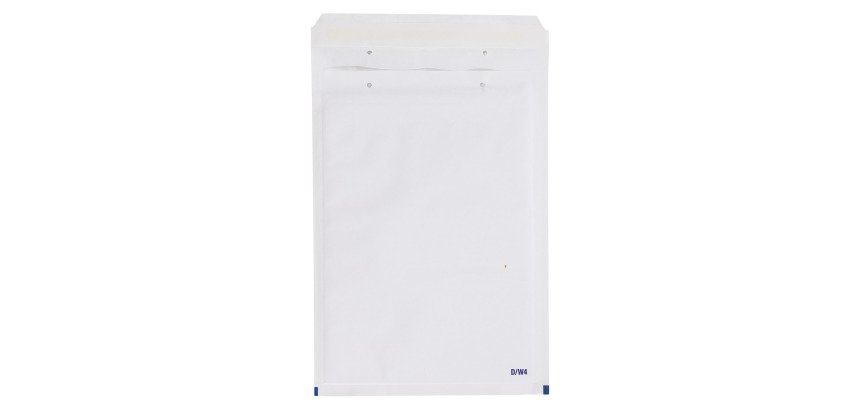 Pochette matelassée mousse kraft blanc 180 x 265 mm - Carton de 100
