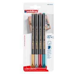 Nl_etui 4 feutres effet metalliques edding 1200