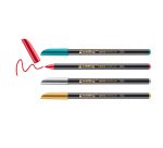Metallische Fasermaler Edding 1200, verschiedene Farben - Etui mit 4 Stück