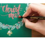 Pinselmarker Edding 1340, sortierte Metallicfarben - Etui mit 4 Stück.