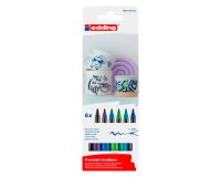 Edding 4200 porcelain marker, assorted cool colors - Pack of 6