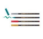 Pinselmarker Edding 1340, sortierte Metallicfarben - Etui mit 4 Stück.