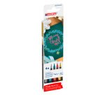 Pinselmarker Edding 1340, sortierte Metallicfarben - Etui mit 4 Stück.