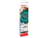 Coloring penseelstift Edding 1340, assorti metallic kleuren - Set van 4