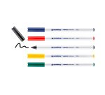 Feutre textile Edding 4600 couleurs basiques assorties - Étui de 5