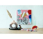 Marqueur peinture acrylique Edding 5100 couleurs standards assorties - Étui de 5