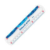 Règle plate plastique Griffix Pelikan 15 cm