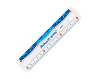 Règle plate plastique Griffix Pelikan 15 cm
