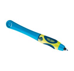 Rollerball für Linkshänder Pelikan Griffix Fresh Blue mit Kappe Spitze 0,8 mm - mittlere Schrift