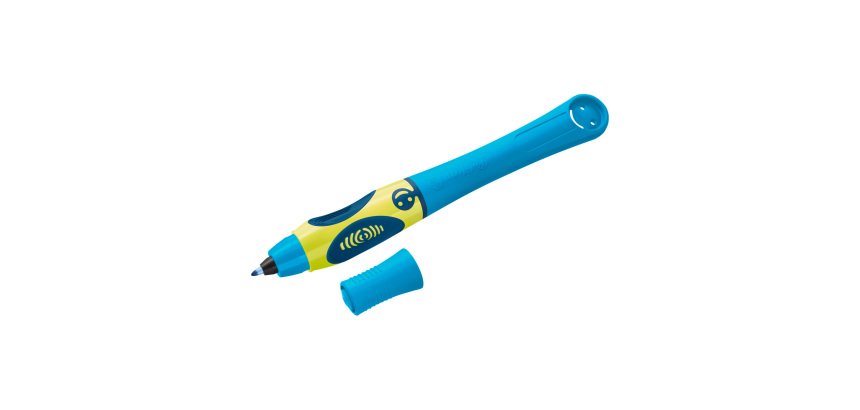 Stylo roller gaucher Pelikan Griffix Fresh blue à capuchon pointe 0,8 mm - écriture moyenne